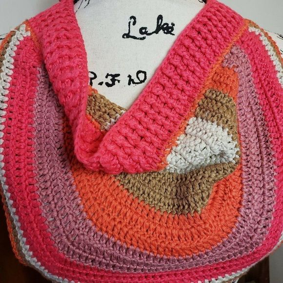 Olivaceous Multi-colored Crocheted Halter Top - Picture 2 of 8